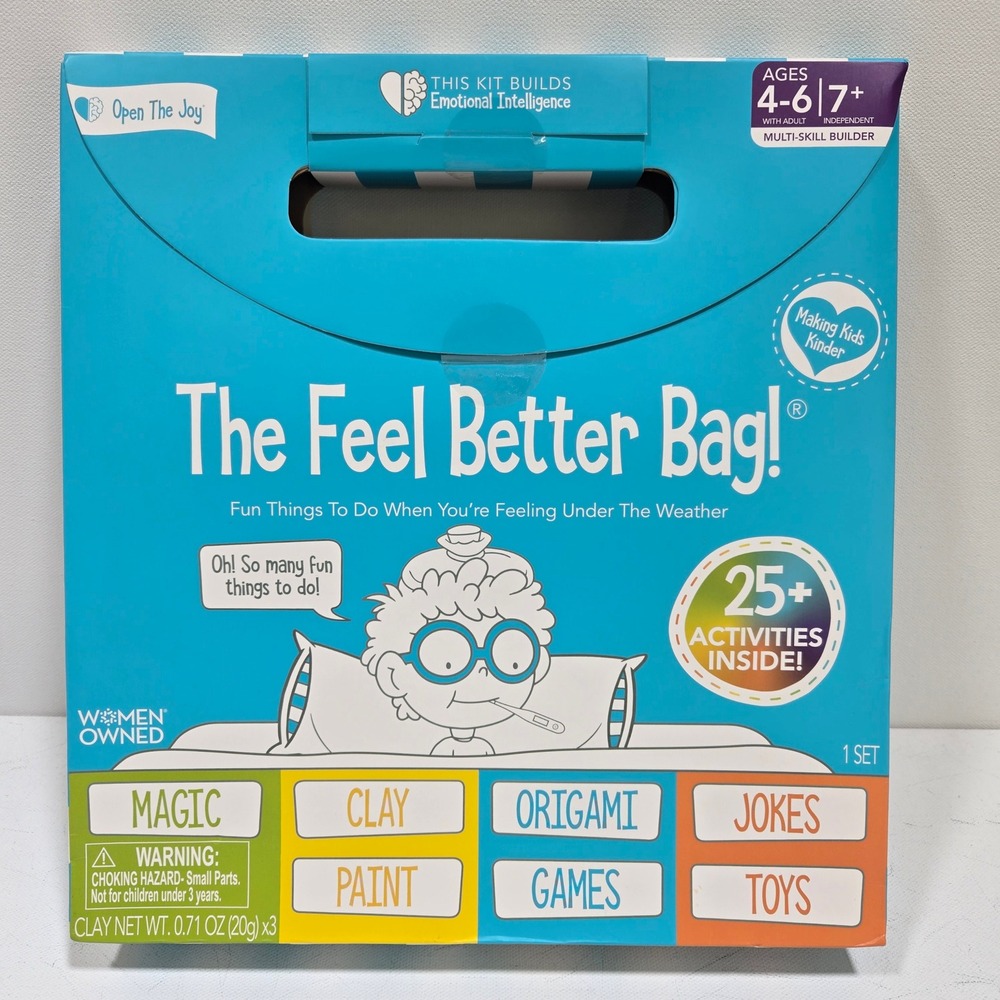 Open The Joy The Feel Better Bag Kids Activity Kit Emotional Intelligence NEW
